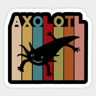 Vintage axolotl motif mexico aquarium lizard Sticker